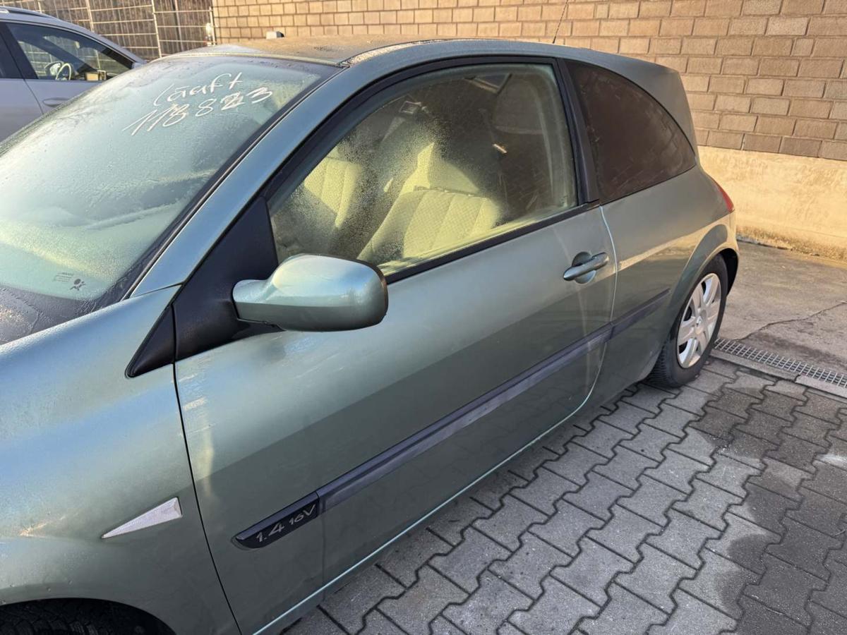 Renault Megane 2 original T&uuml;r links TED97 Gr&uuml;n 3-T&uuml;rer Rohbau Bj.2005